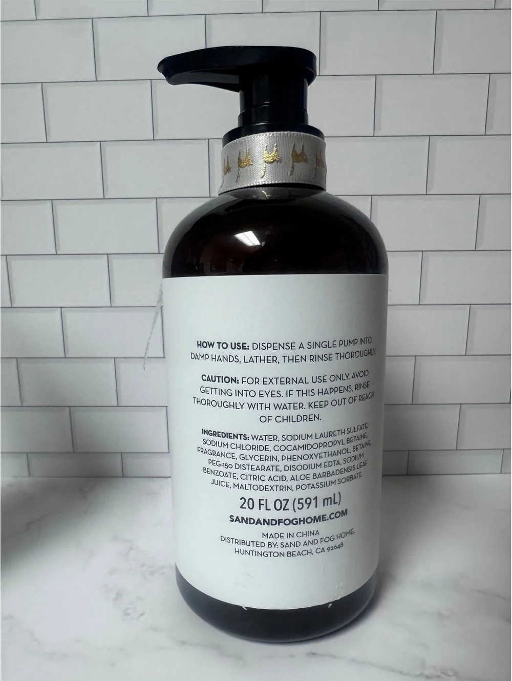 Sand + Fog Fright Night Scented Hand Soap 20 oz Halloween Black Cat Set of 2